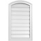 Ekena Millwork Arch Top Surface Mount PVC Gable Vent: Non-Functional, w/2"W x 1-1/2"P Brickmould Frame, 18"W x 28"H GVPAR18X2802SN - alternate 1